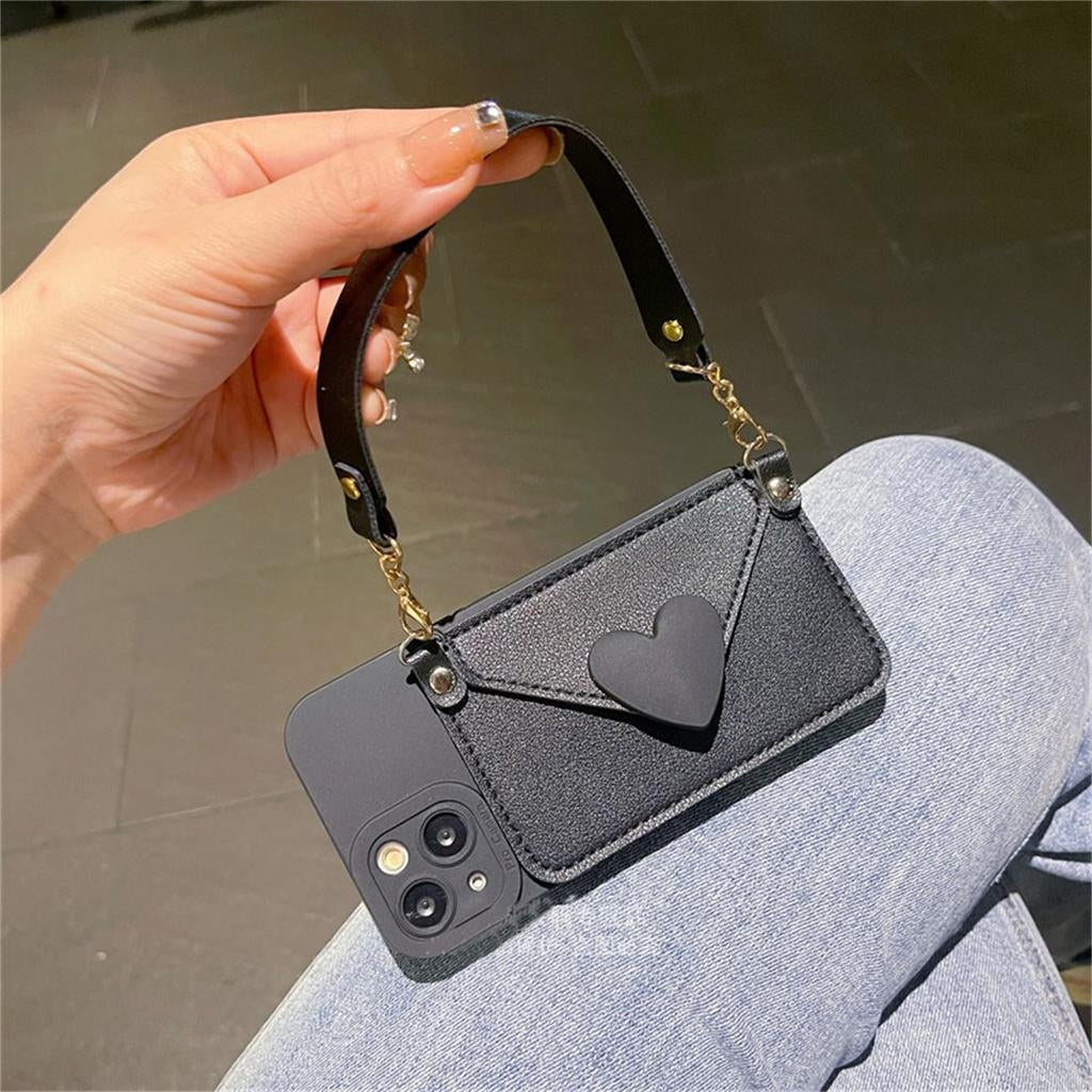 Crossbody Lanyard Necklace Strap Card Holder Mobile Cover (All Models Available)